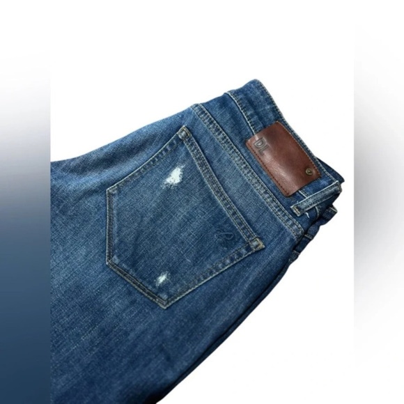 DL1961 Women's Blue Smart Denim Riley Boyfriend Relaxed Jeans 25 - Picture 3 of 8